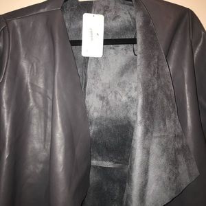 Faux leather jacket